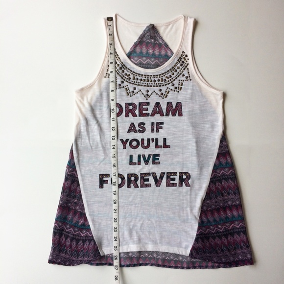 Boho Tunic Tank Top Inspirational Quote Vanity | M - Picture 5 of 8